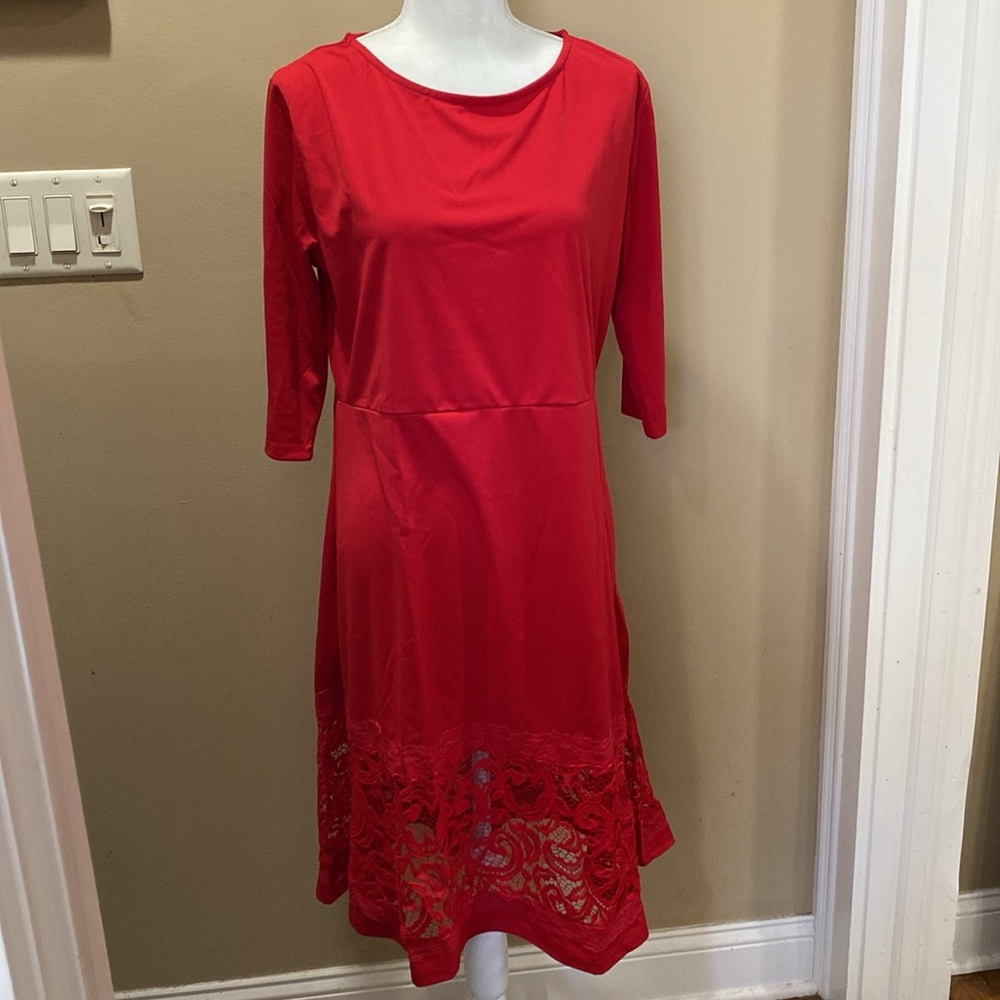 CocoEpps Red lace dress 3XL